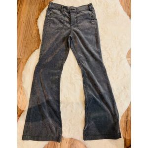 Corduroy flare jeans.